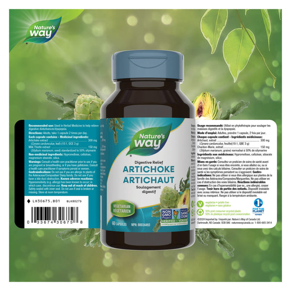 Nature's Way Artichoke Label
