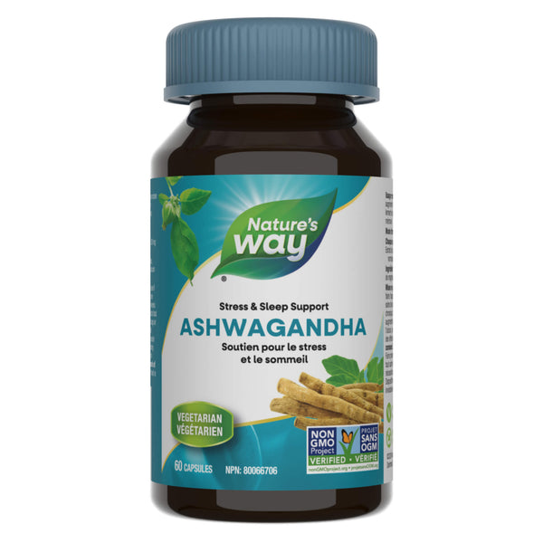 Bottle of Nature's Way Ashwagandha 60 Capsules
