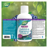 Nature's Way Calcium & Magnesium Citrate w/ Collagen (K2 Free, Blueberry) Label
