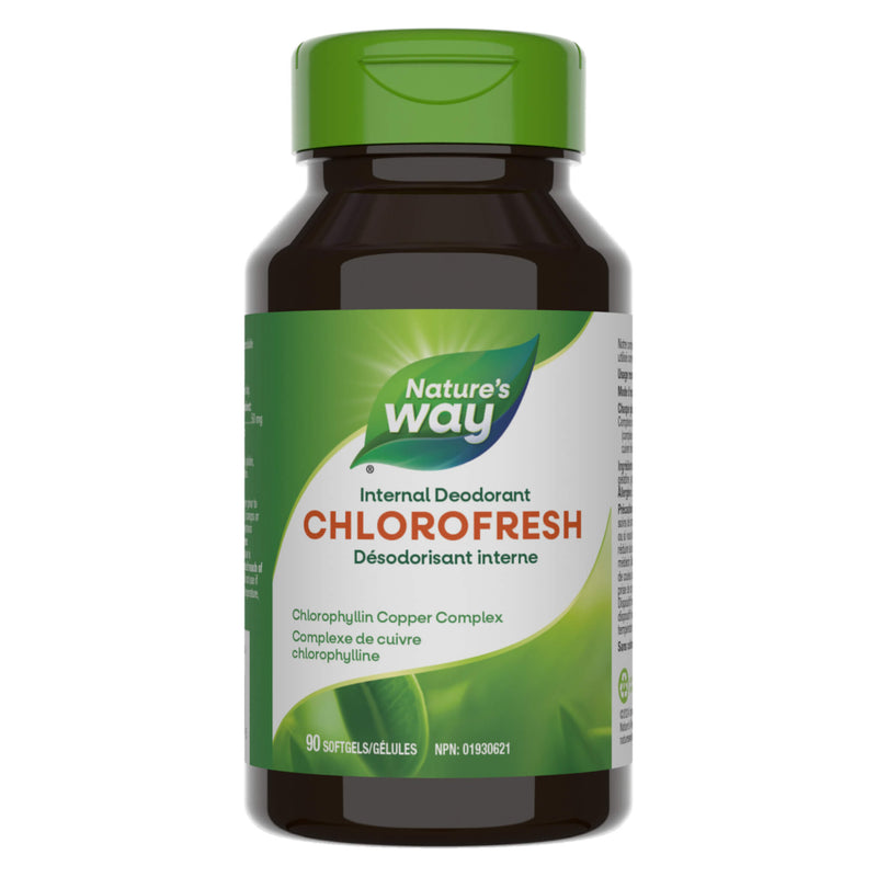 Bottle of Nature's Way Chlorofresh 90 Softgels

