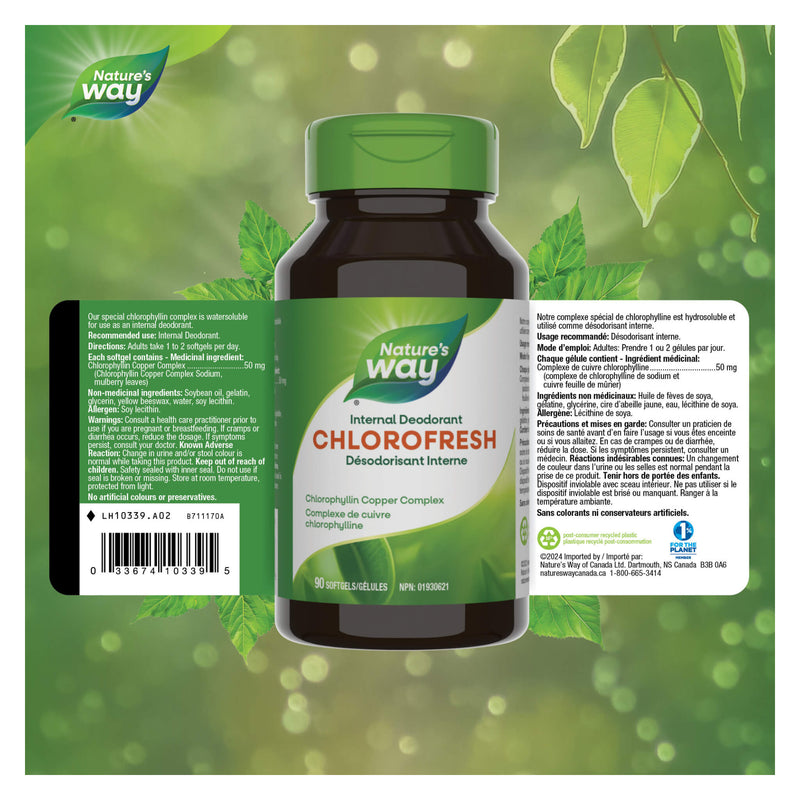 Nature's Way Chlorofresh Label
