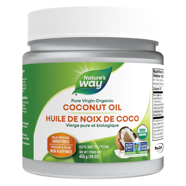 Tub of Nature's Way Coconut Oil - Organic Pure Virgin 454g
