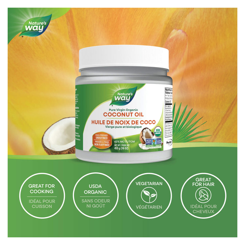 Nature's Way Coconut Oil - Organic Pure Virgin Information 
