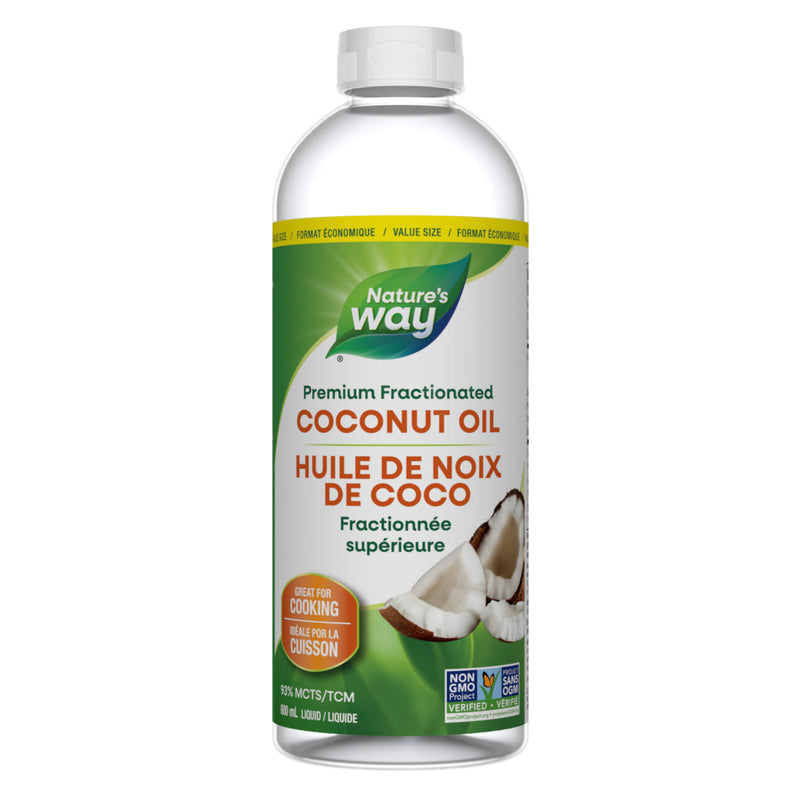 Bottle of Nature's Way Coconut Premium Oil, Liquid 600ml
