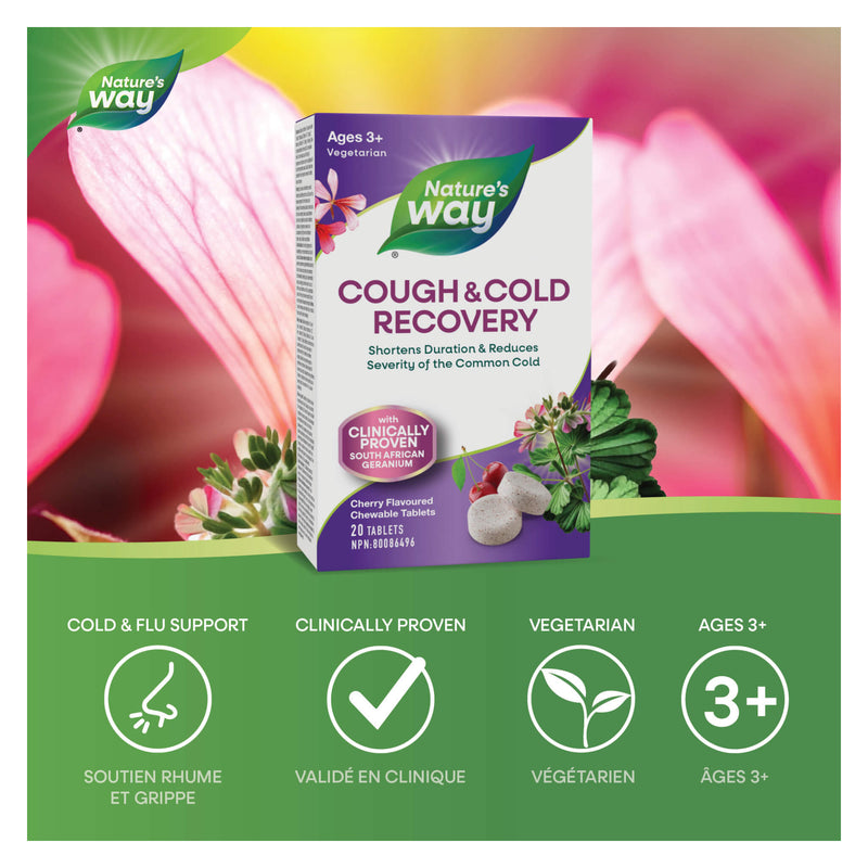 Nature's Way Cough & Cold Recovery Chewables Information
