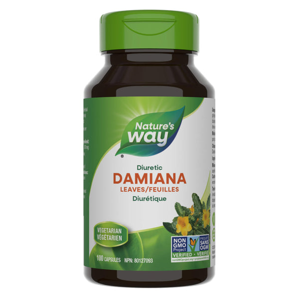 Bottle of Nature's Way Damiana Leaves 100 Capsules
