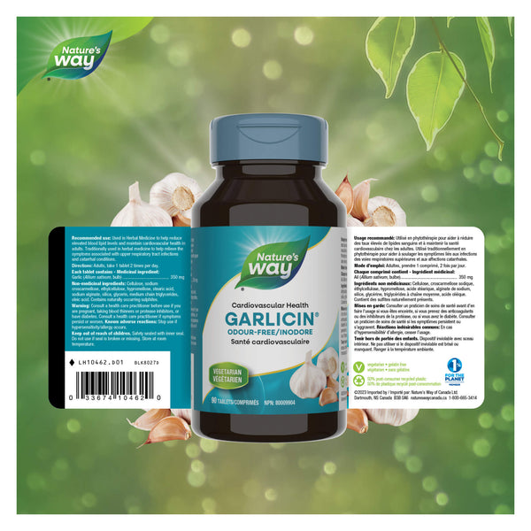 Nature's Way Garlicin Label
