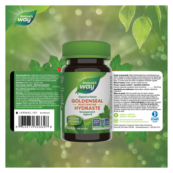 Nature's Way Goldenseal Root Label
