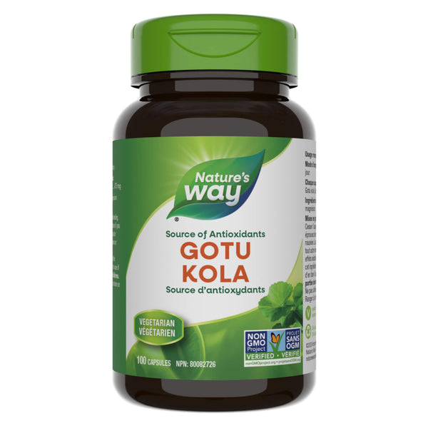 Bottle of Nature's Way Gota Kola 100 Capsules
