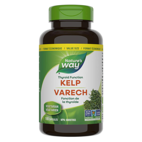 Bottle of Nature's Way Kelp 180 Capsules
