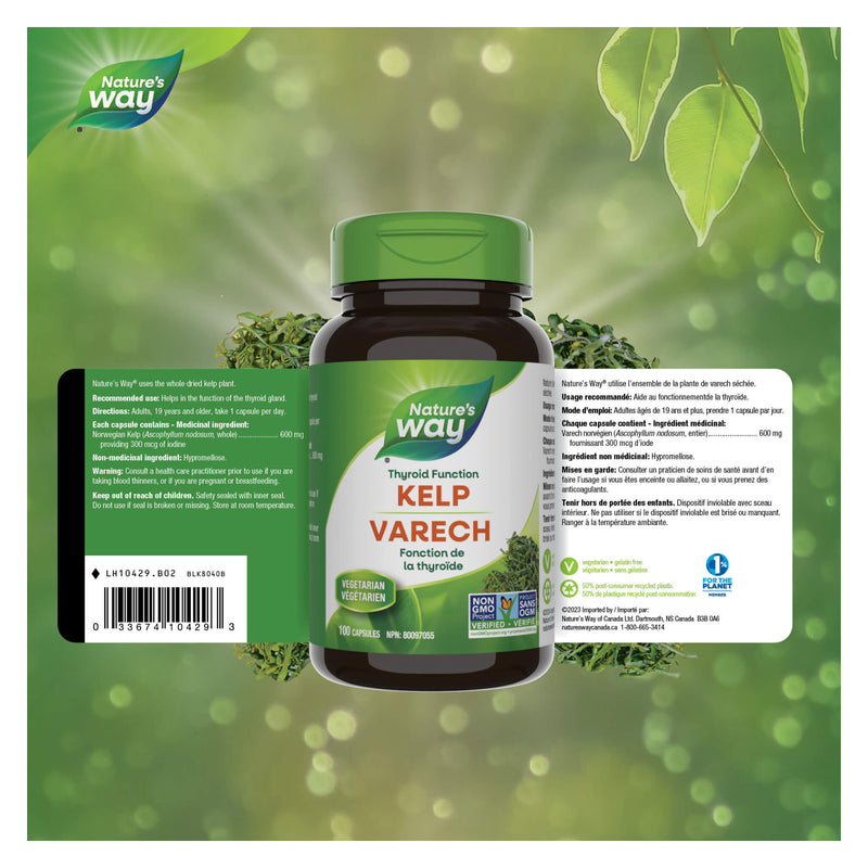 Nature's Way Kelp Label
