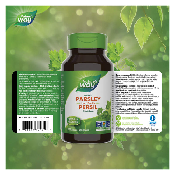 Nature's Way Parsley Leaf Label
