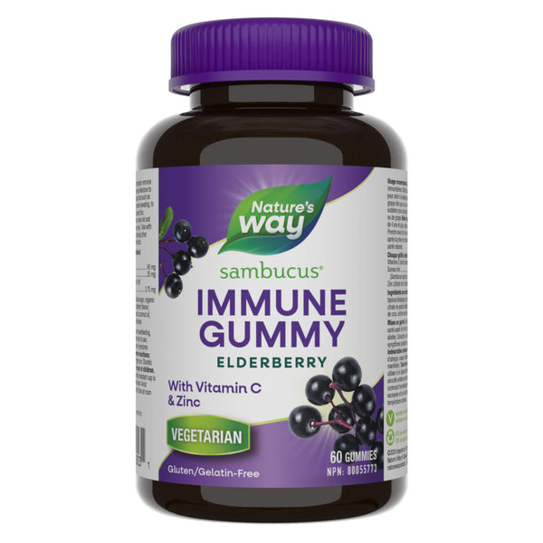 Bottle of Nature's Way Sambucus Immune 60 Gummies
