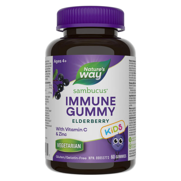 Bottle of Nature's Way Sambucus Immune Kids 60 Gummies
