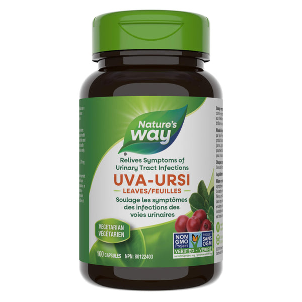 Bottle of Nature's Way Uva Ursi Leaves 100 Capsules
