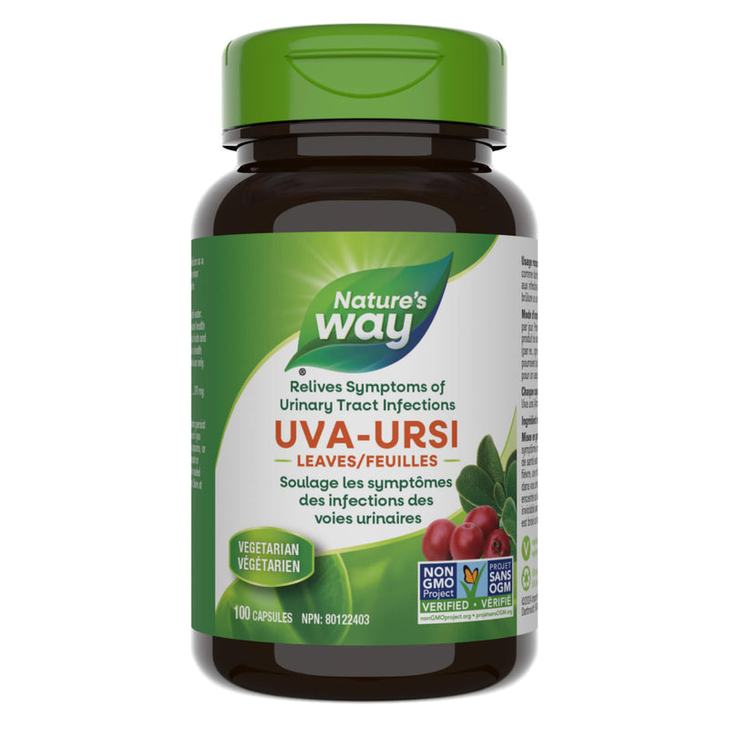 Bottle of Nature's Way Uva Ursi Leaves 100 Capsules
