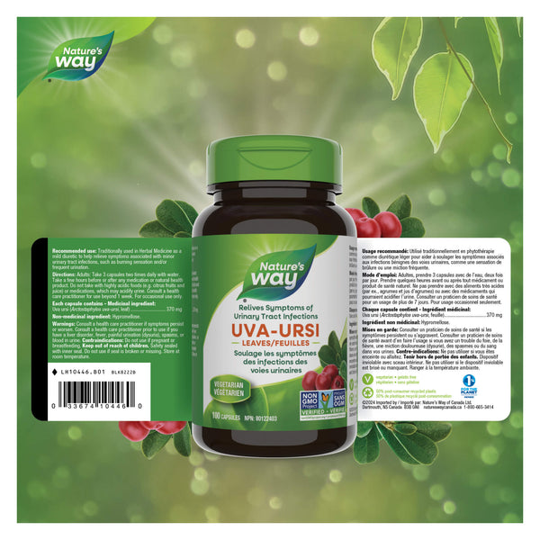 Nature's Way Uva Ursi Leaves Label
