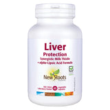 Bottle of New Roots Liver Protection (Milk Thistle) 45 Vegetable Capsules
