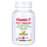 Bottle of New Roots Vitamin E8 400 IU 120 Softgels

