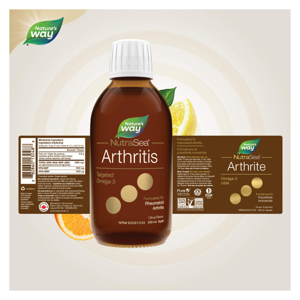 NutraSea Arthritis Targeted Omega-3 (Citrus) 200ml Information

