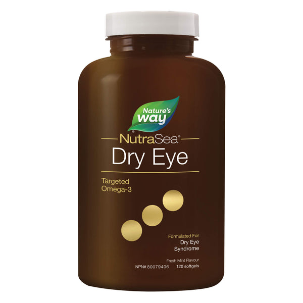 Bottle of NutraSea Dry Eye Targeted Omega-3 120 Softgels
