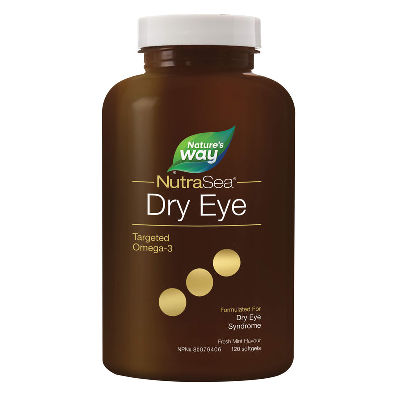 Bottle of NutraSea Dry Eye Targeted Omega-3 120 Softgels
