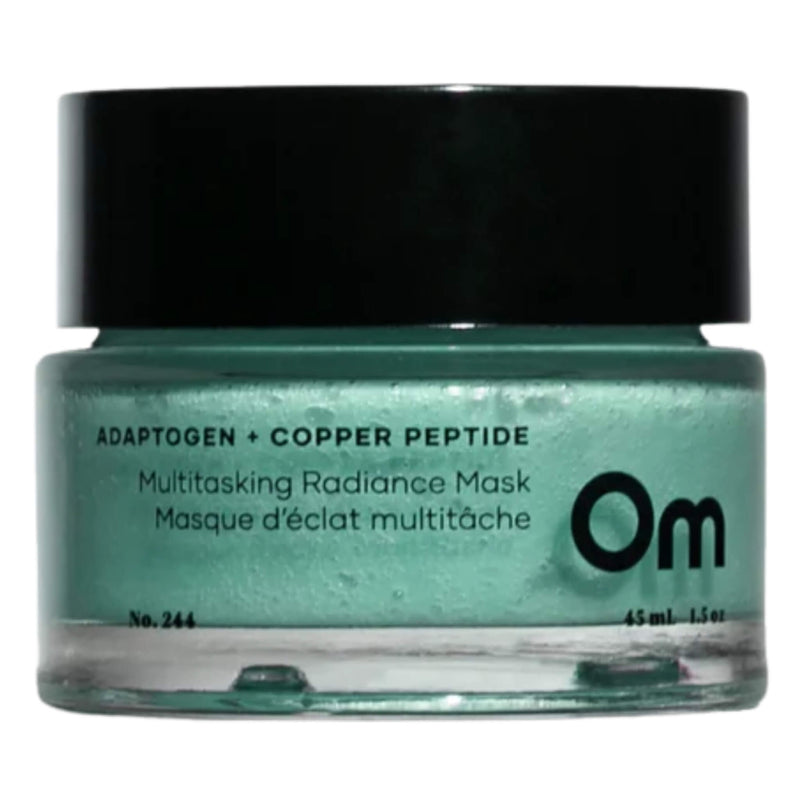 Jar of OM Organics Adaptogen + Copper Peptide Multitasking Radiance Mask 45ml
