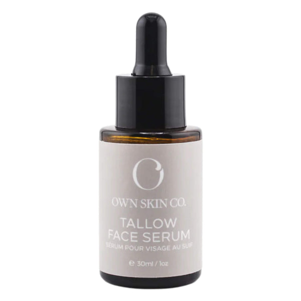 Dropper Bottle of OWN SKIN CO. Tallow Face Serum 30ml