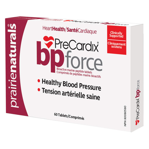 Box of Prairie Naturals PreCardix BPForce Blood Pressure Support 60 Tablets