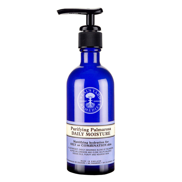 Pump Bottle of Neal's Yard Remedies Purifying Palmarosa Daily Moisture 100ml