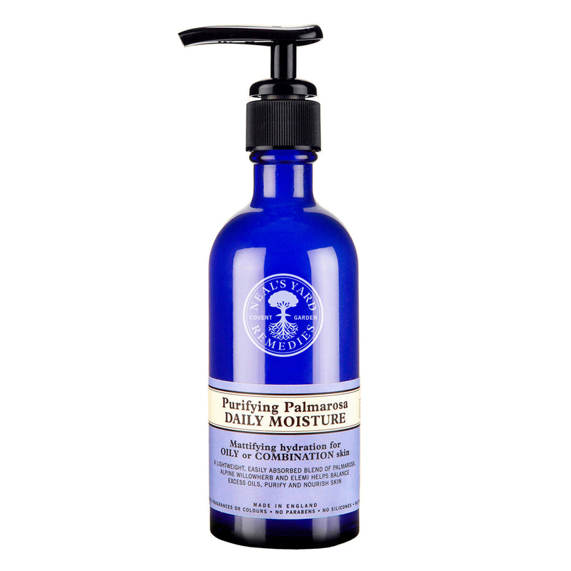 Pump Bottle of Neal's Yard Remedies Purifying Palmarosa Daily Moisture 100ml
