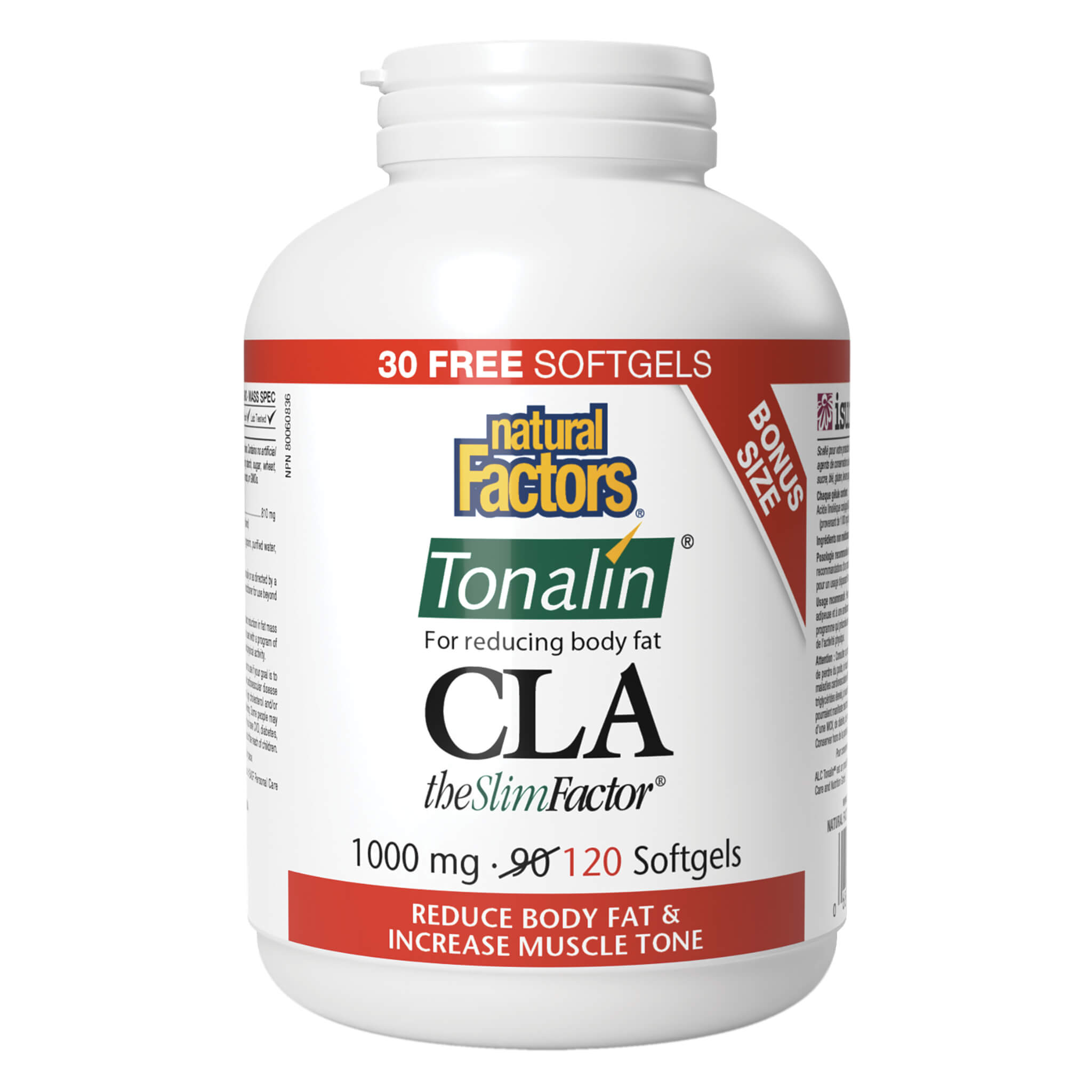Optimum Health | Natural Factors - CLA Tonalin® The SlimFactor® 1000 mg