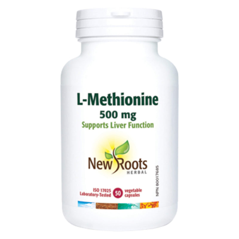 NewRoots L-Methionine 500mg 50VegetableCapsules