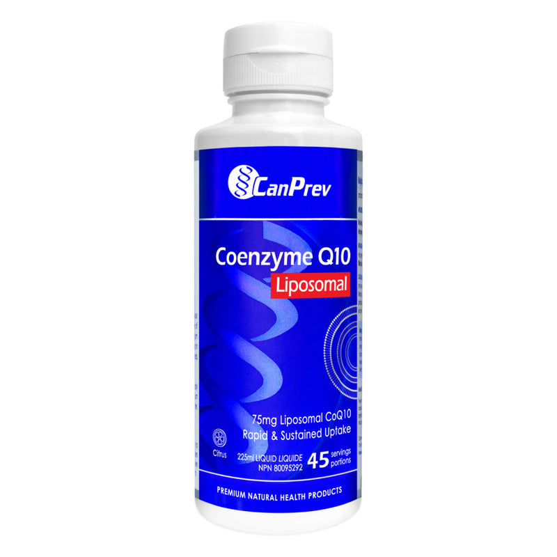 Bottle of Can Prev Liposomal Coenzyme Q10 Citrus 45 Servings 225ml