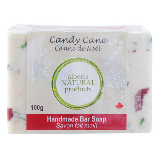 Bar of Alberta Natural Bar Soap Candy Cane 100g