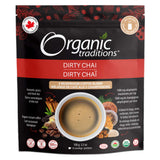 Organic Traditions Dirty Chai 5 Mushroom Coffee Blend 100g/3.5oz 10 Servings