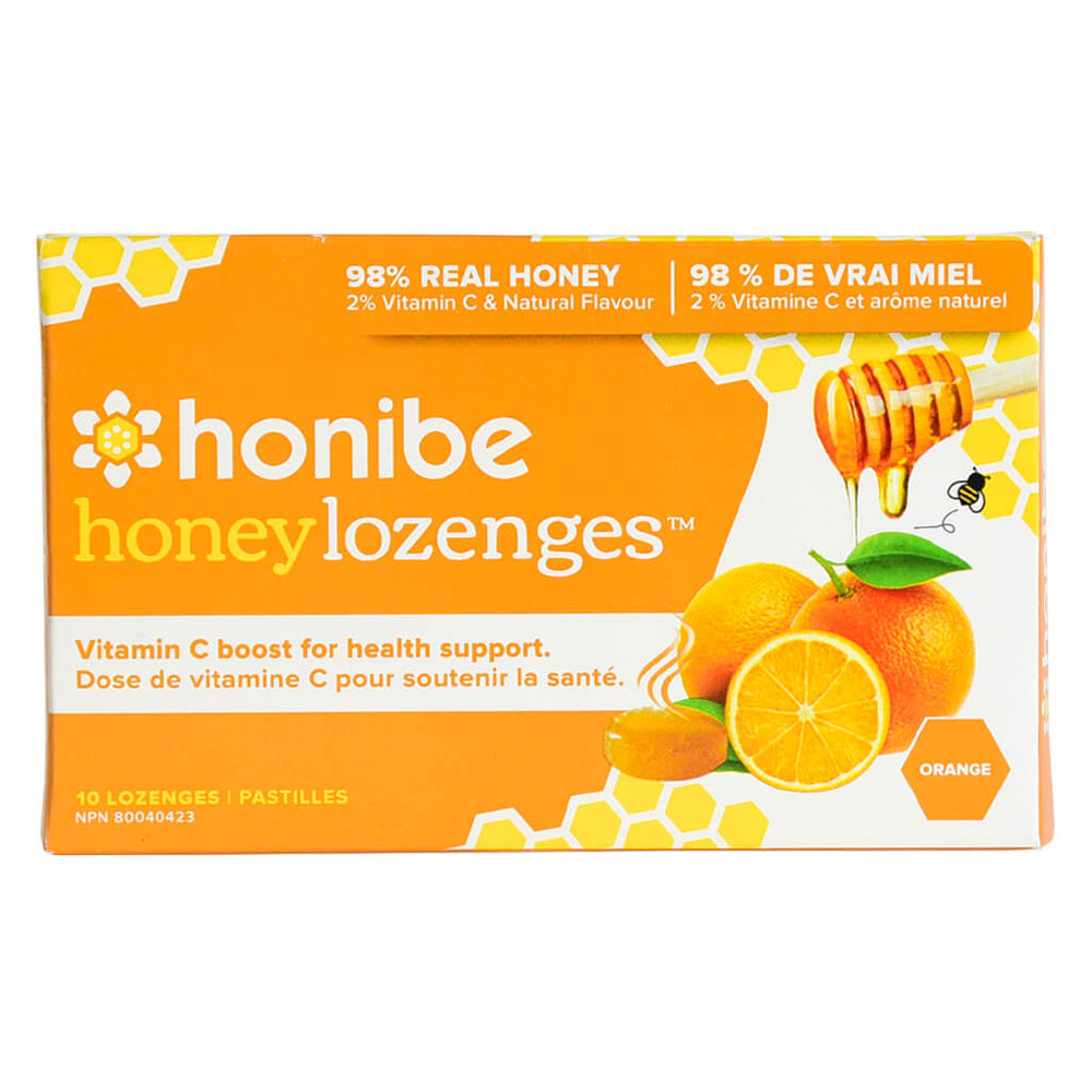 Optimum Health | Honibe - Honey Lozenges - Orange w/Vitamin C