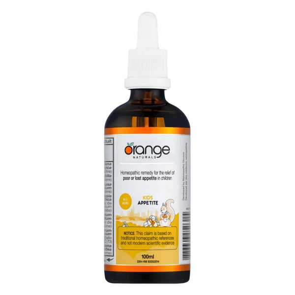 Dropper Bottle of Orange Naturals Appetite for Kids 100ml
