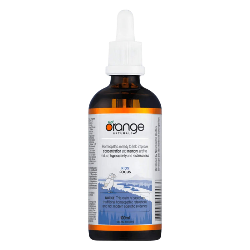 Dropper Bottle of Orange Naturals Focus for Kids 100ml
