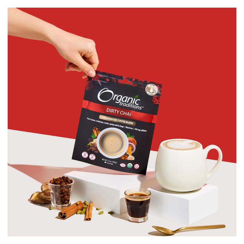 Organic Traditions Dirty Chai Lifestyle
