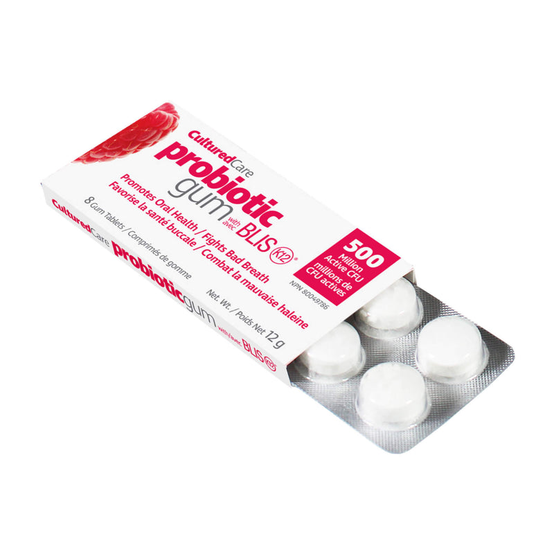Prairie Naturals Cultured Care® Probiotic Gum Raspberry Pomegranate Lifestyle
