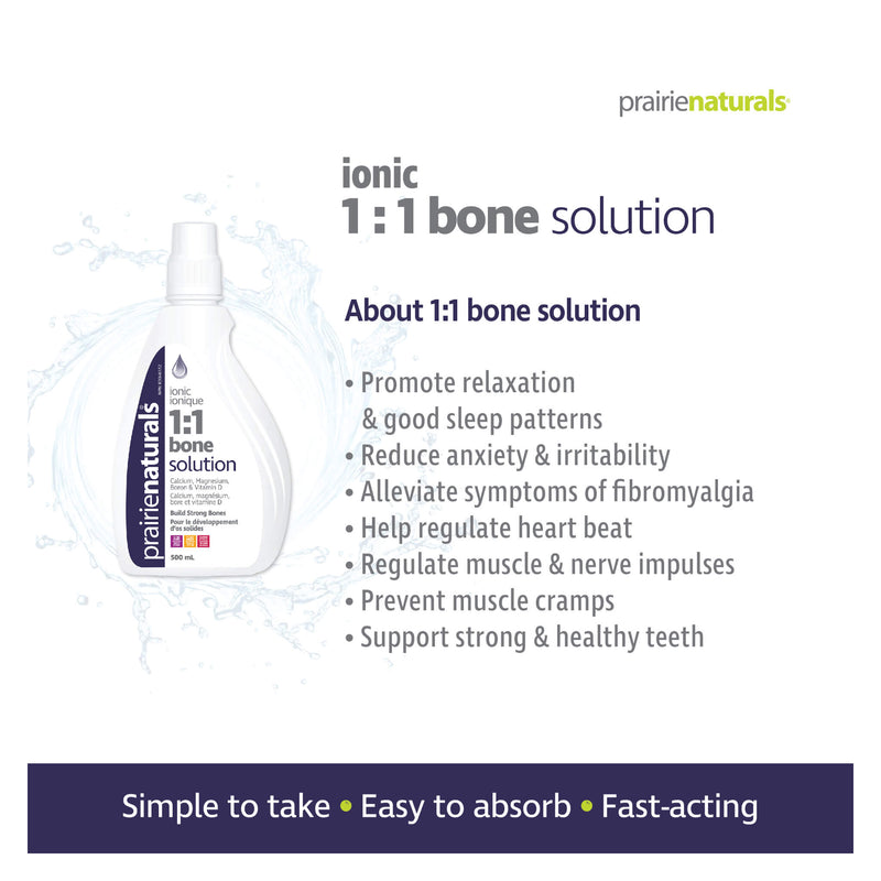 Prairie Naturals Liquid Ionic 1:1 Bone Solution Points
