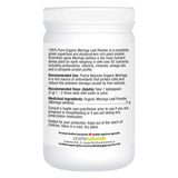 Prairie Naturals Organic Moringa Leaf Powder Bottle Back
