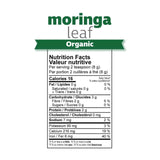 Prairie Naturals Organic Moringa Leaf Powder Information
