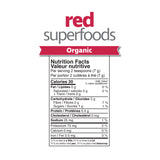 Prairie Naturals Organic Red Superfoods Information
