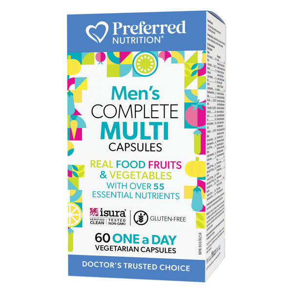 Box of Preferred Nutrition Men's Complete Multi - One a Day 60 Vegetarian Capsules
