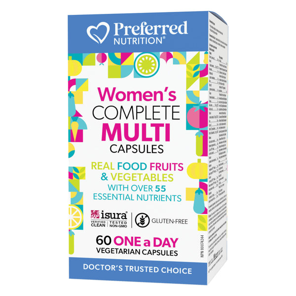 Box of Preferred Nutrition Women's Complete Multi - One a Day 60 Vegetarian Capsules
