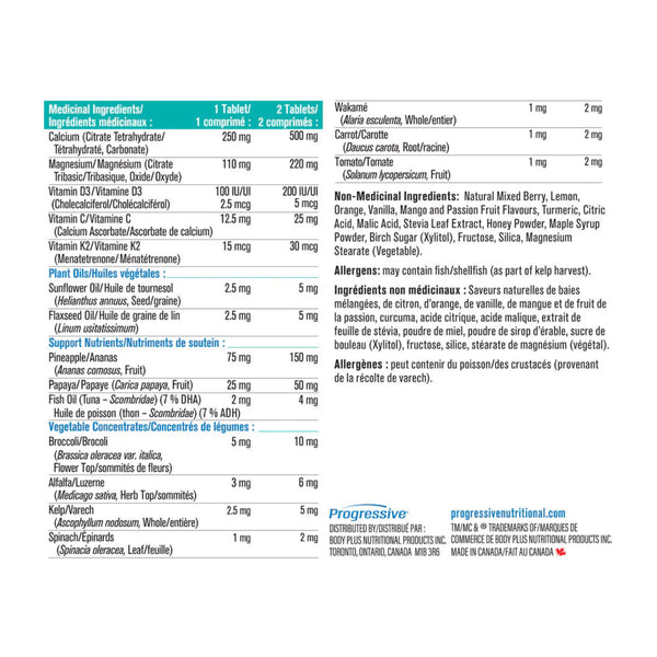 Progressive Complete Calcium for Kids - Information
