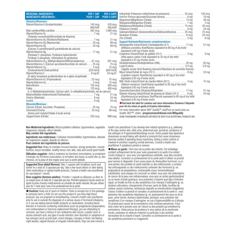 Progressive Multi for Active Women - Information
