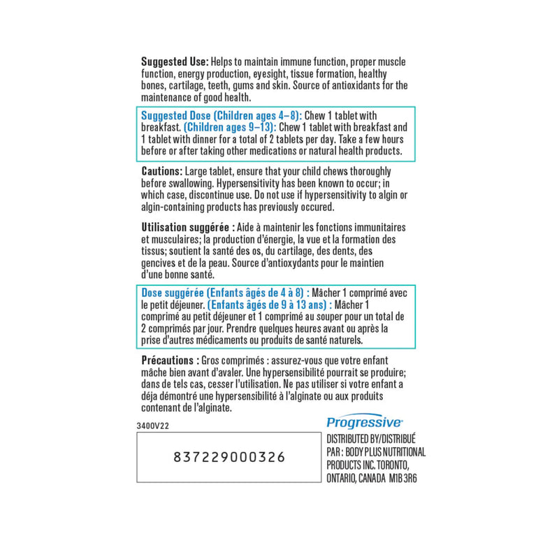 Progressive Multivitamin for Kids - Use
